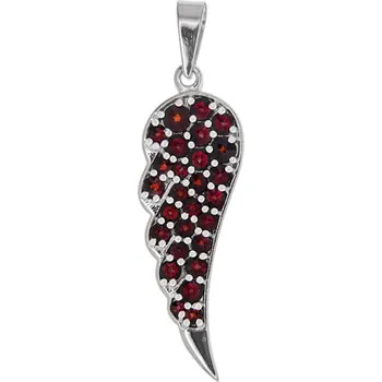 Přívěsek Český granát přívěsek stříbrný 141397