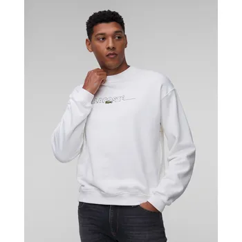 Pánská mikina Pánská Mikina Lacoste Sh3878 V Bílé Barvě Sh3878-70v