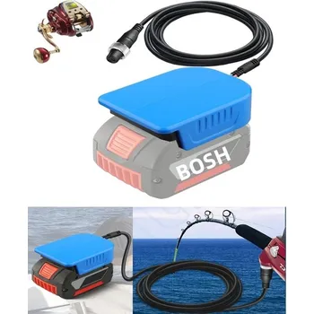 Rybářský naviják Naviják MAKBOS akumulátor adaptér