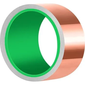 Nejlepší měděná fóliová páska ZOIKOM 10m x 50mm, lepidlo s stíněním EMI, odolné proti slinuti,