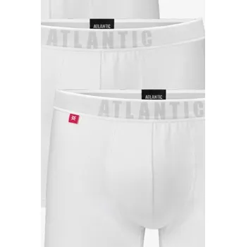 Pánské spodní prádlo 3PACK boxerky Atlantic 3BMH-011 Bílá XL