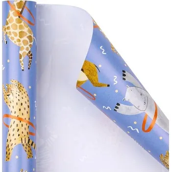 Dárkový balicí papír Holijolly - vintage květinový vzor v bílé barvě na Den matek, narozeniny,