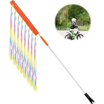 NQEUEPN Bezpečnostní vlajka na kolo, Voděodolná reflexní bezpečnostní vlajka na kolo Výstražná