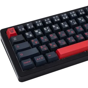 Herní klávesy JOLINTAL 129 kláves – materiál PBT, červeno-černý design, třešňový profil, japonské