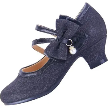 Dívčí zimní obuv EIGHT KM Dívčí společenské boty na vysokém podpatku, Mary Jane, princeznovské, svatební, párty,