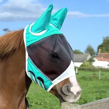Jezdecké sedlo APOMOONS Maska proti hmyzu na koně, UV ochrana, super pohodlná a pružná, maska proti hmyzu s