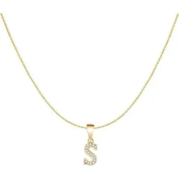 Náhrdelník Stříbrný náhrdelník MARLION JEWELS (S925) s iniciálami zdobený třpytivými kubickými zirkony.