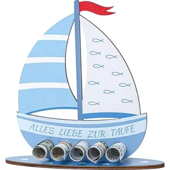 Party dekorace Dárek ke křtinám WWISTOA plachetnice