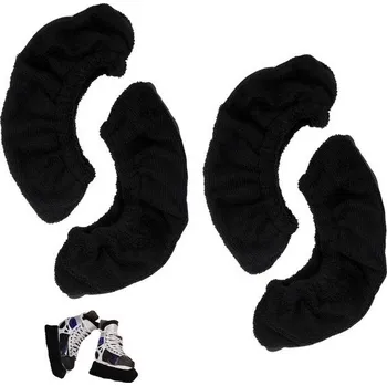 Zimní brusle PEUTIER 4 chrániče bruslí, černé chrániče hokejových bruslí, elastické chrániče bruslí pro muže,