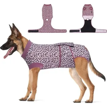 Obleček pro psa Jiupety Měkký pooperační psí overal, Jednodílný pooperační psí overal pro feny, Prodyšný,