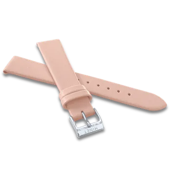 Řemínek na hodinky MINET Růžový kožený řemínek se stříbrnou sponou - 14