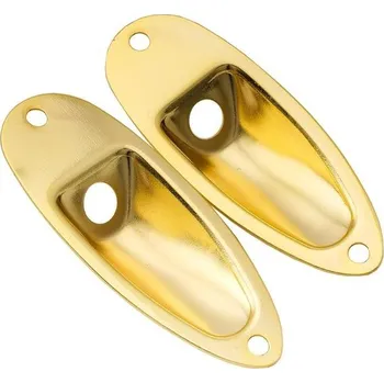 Elektrická kytara Musiclily Stile Barca Jack Plate Strat Jack Plate pro elektrickou kytaru ST-Style, zlatá (2 kusy)