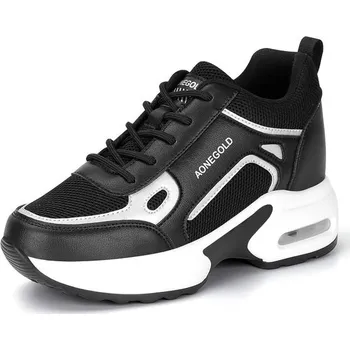 Dámská běžecká obuv Aonegold Dámské tenisky na klínku AONEGOLD, sportovní boty, fitness, tenisky, šněrovací, na platformě,