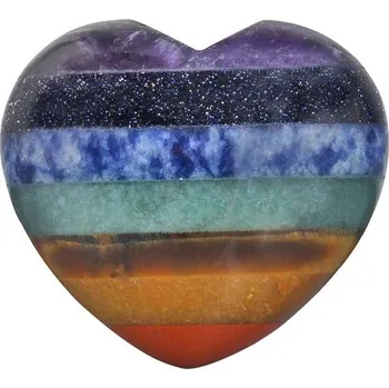 Mookaitedecor Přírodní drahokamy s motivem srdce, kameny lásky, tromlovaný kámen, palmový kámen,