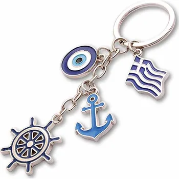 ATP – kovový přívěsek na klíče „lodní kormidlo“