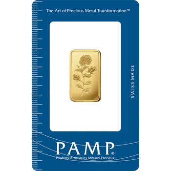 10g investiční zlatý slitek Pamp Růže
