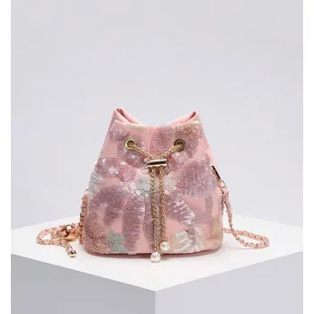 Kabelka BUBLA Krásná kabelka vak s flitry