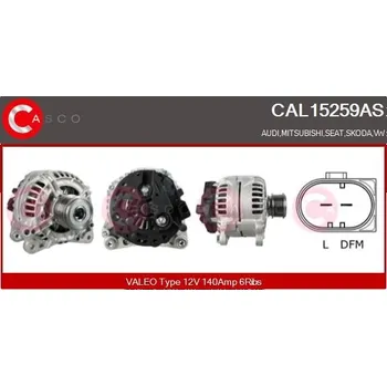 Alternátor Generátor CASCO CAL15259AS