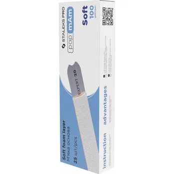 Přípravek na nehty Náhradní Nástavce (měkká podložka) papmAm Staleks EXPERT 20 zrnitost 100 (25