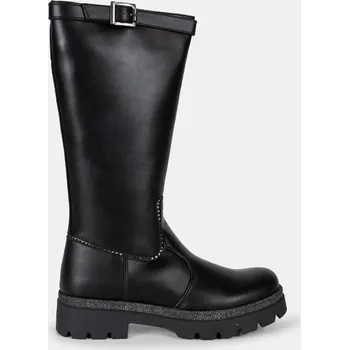 Dívčí zimní obuv Baťa dívčí zimní kozačky černé, vel. 37