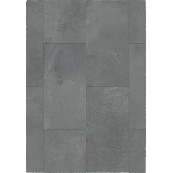 Obklad Mexen Grey Dark vzorek vinylových panelů SPC 6,5 mm, podložka IPEX 1,5 mm, 4 V-drážka, Břidlice - F1159-S Vinylové panely