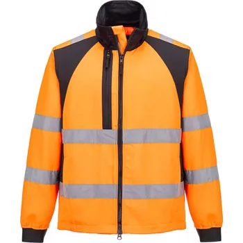 pracovní bunda PORTWEST Bunda WX2 Eco Hi-Vis CD861 POR-CD861OBRS S Oranžová/černá
