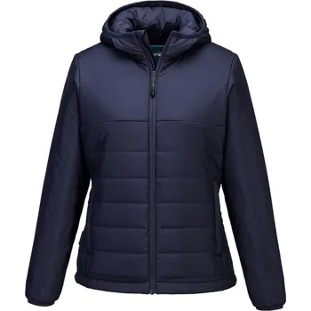 pracovní bunda PORTWEST Bunda S613 Professional Women's Hooded Insulated Baffle, dámská POR-S613NVRXS Navy XS