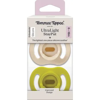 Tommee Tippee Silikonový dudlík Ultra Light 6-18m 2 ks více barevných variant