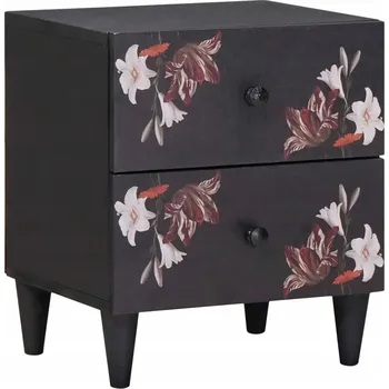 Noční stolek Noční stolek Hnědá 40 x 33,5 x 46 cm Masivní mangové dřevo