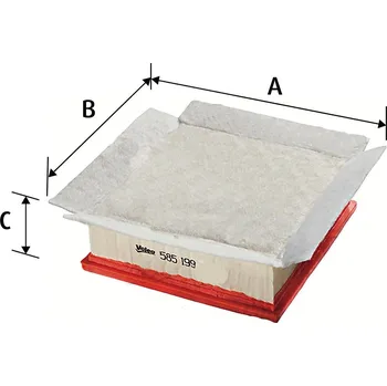 Filtr do auta Vzduchový filtr VALEO 585199