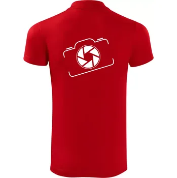 Pánská košile Zrcadlovka obrys - Polokošile Victory sportovní (dresovina) - M ( Červená )