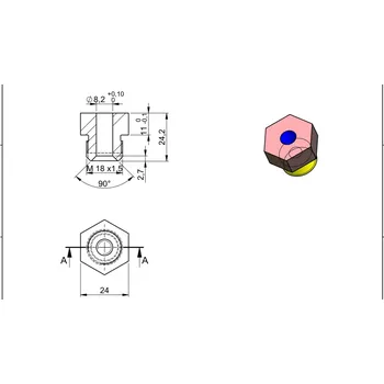 Příslušenství ke svářečce Elektroda 6hr 24*24 ( 24,2 mm )