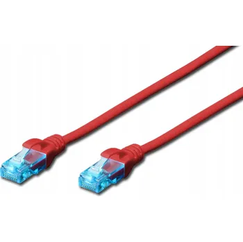 Síťový kabel Patchcord DIGITUS UTP kat. 5e 7 m PVC červený