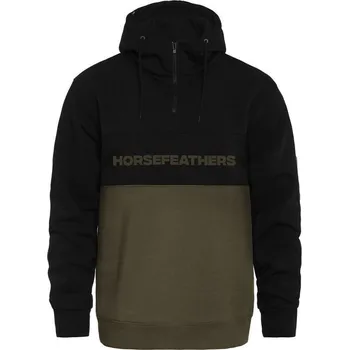 Pánské oblečení horsefeathers Pánská mikina fulton sweatshirt burnt olive