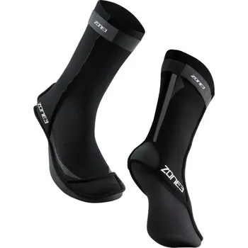 ZONE3 Cyklistické ponožky klasické - NEOPRENE SWIM SOCKS - černá