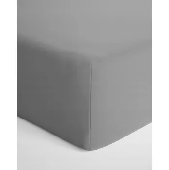 Prostěradlo Prostěradlo s gumou bavlna 90x200 Světle Šedá