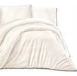 Povlečení LUX Cizgili Saténové 160x200 Krémové