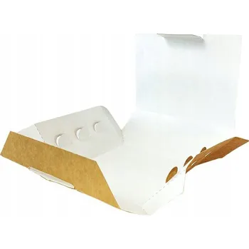 Jednorázové nádobí Krabička talířů na burgery, 100 ks