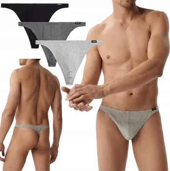 Slipy 3-BALENÍ Pánské Tanga bavlna slipy Atlantic M