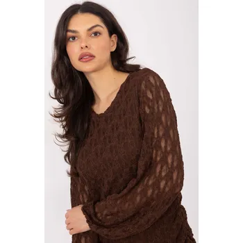 Dámské šaty Šaty IT SK 9975.99 hnědé jedna velikost