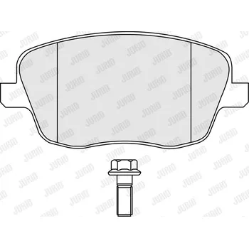Brzdová destička Sada brzdových destiček, kotoučová brzda JURID 573101J