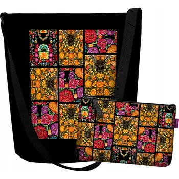 Kabelka Vícebarevná polyester taška kabelka přes rameno Bertoni