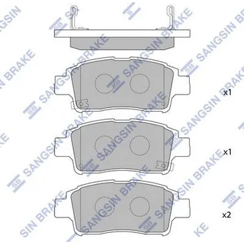 Brzdová destička Sada brzdových destiček, kotoučová brzda Hi-Q SP1230