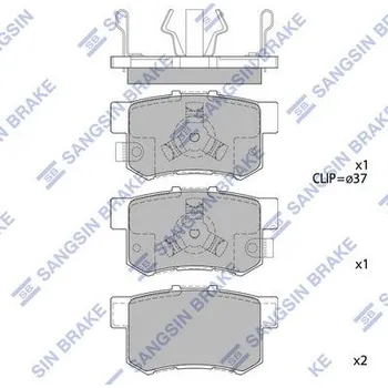 Brzdová destička Sada brzdových destiček, kotoučová brzda Hi-Q SP2116