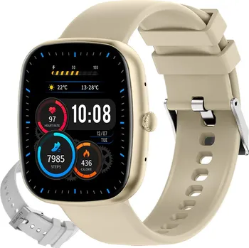 Hodinky Chytré Hodinky Gravity GT18-8 béžové