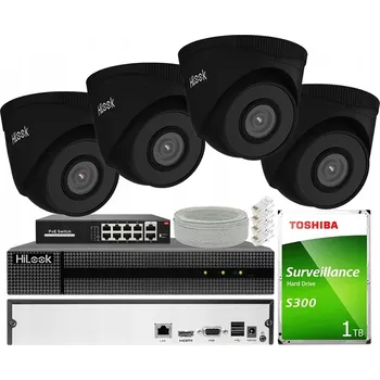 IP kamera Sada IP monitoringu 5 Mpx se 4 kamerami PoE HiLook by Hikvision a rekordérem