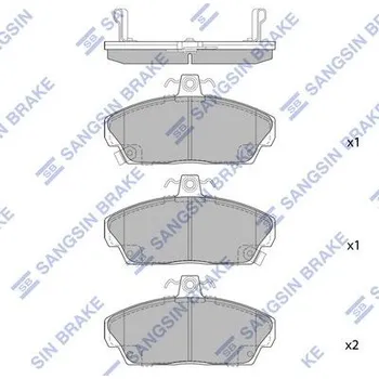 Brzdová destička Sada brzdových destiček, kotoučová brzda Hi-Q SP1571
