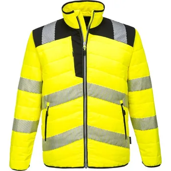 Pracovní oblečení PORTWEST Bunda PW371 Hi-Vis Baffle, zateplená, reflexní POR-PW371YBRM M Žlutá/černá