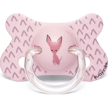 Suavinex šidítko fusion anatomické silikon 4-18 m varianta: ŠIDÍTKO FUSION anatomické SILIKON 4-18m - RŮŽOVÝ PES