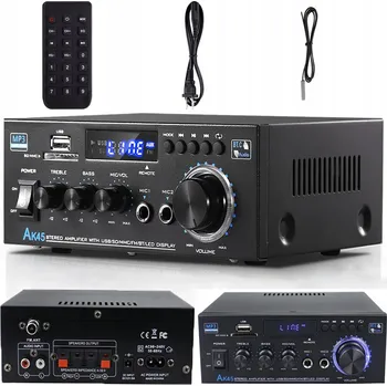 Hi-Fi komponenty BLUETOOTH 5.0 ZESILOVAČ STEREO PŘIJÍMAČ AUTO ZESILOVAČ